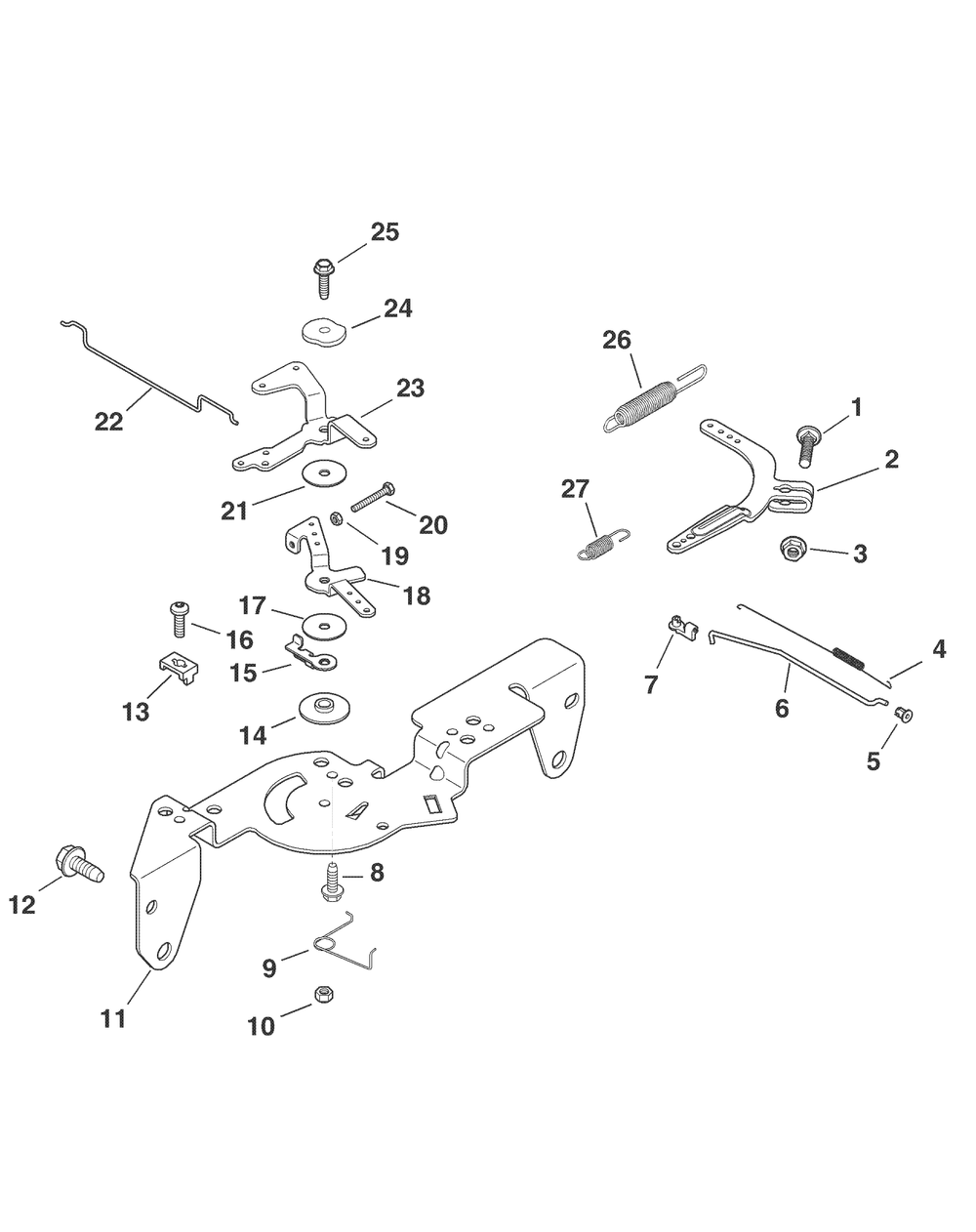 Kohler - Engine Controls Diagram and Parts List for 467 4X4-1B017G-Before-37ACD710 Cub Cadet Lawn Tractor Accessories